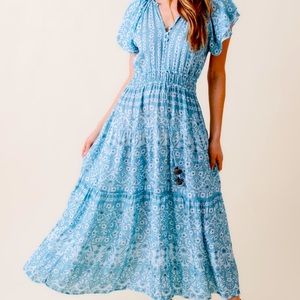 Omika Corinna Dress Indore Sky **NWT** size Medium